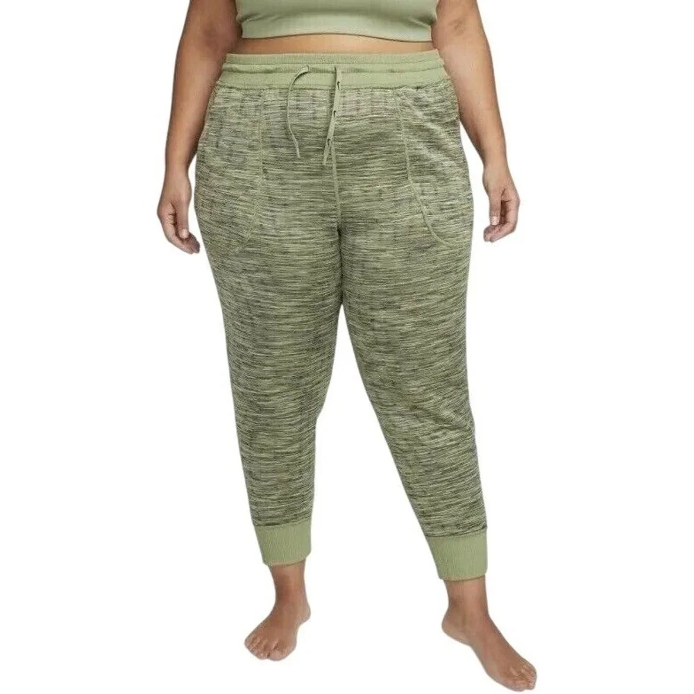 Nike Yoga Therma-FIT Luxe Reversible Fleece Pants‎ Green Large DD5832-357